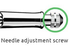 airbrush needle adjsutment